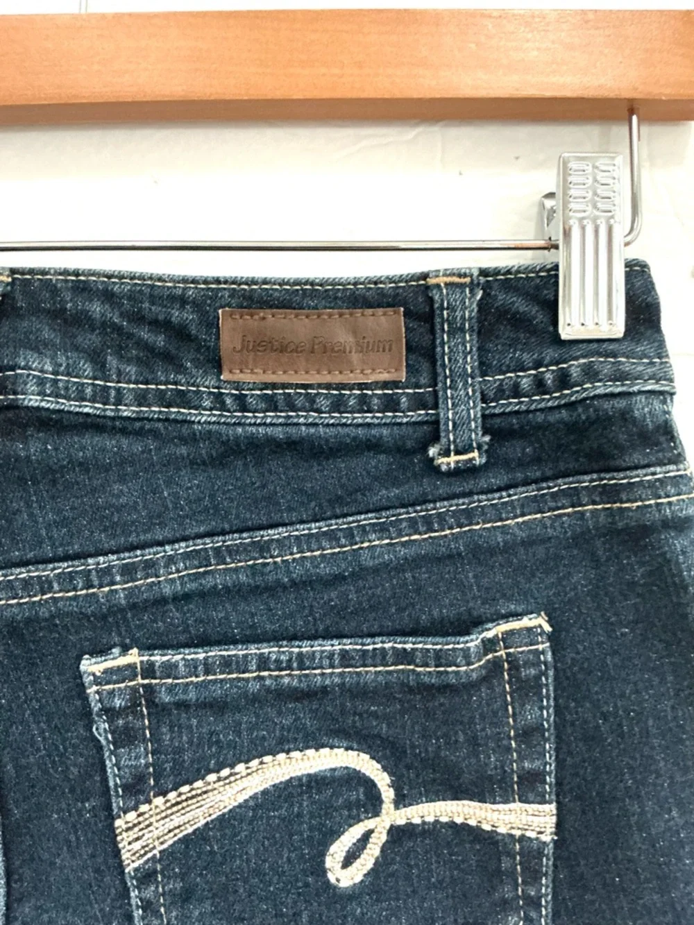 Dark Wash Denim Shorts Justice Girls Denim Dark Wash Blue Shorts 14S